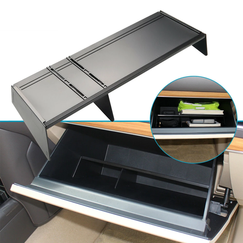 Car Center Co-pilot Glove Box Interval Storage Partition Organizer Tray for Toyota Land Cruiser Prado 150 LC150 FJ150 2010~2023