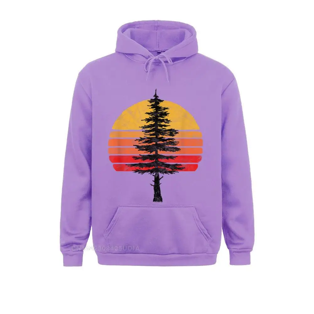 Retro Sun Minimalist White Pine Tree Illustration Graphic Hoodie Hoodies For Women Custom Sweatshirts Newest Hoods Long Sleeve