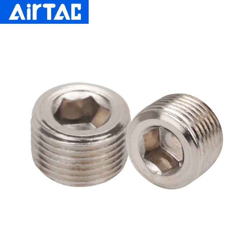 

AirTac Air Pneumatic Male Threaded Internal Hex Head Pipe Plugs BP/BZ-01/02/03/04