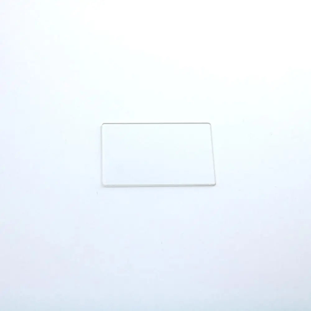 

clear transparent size 35x20x2mm borosilicate 3.3 glass