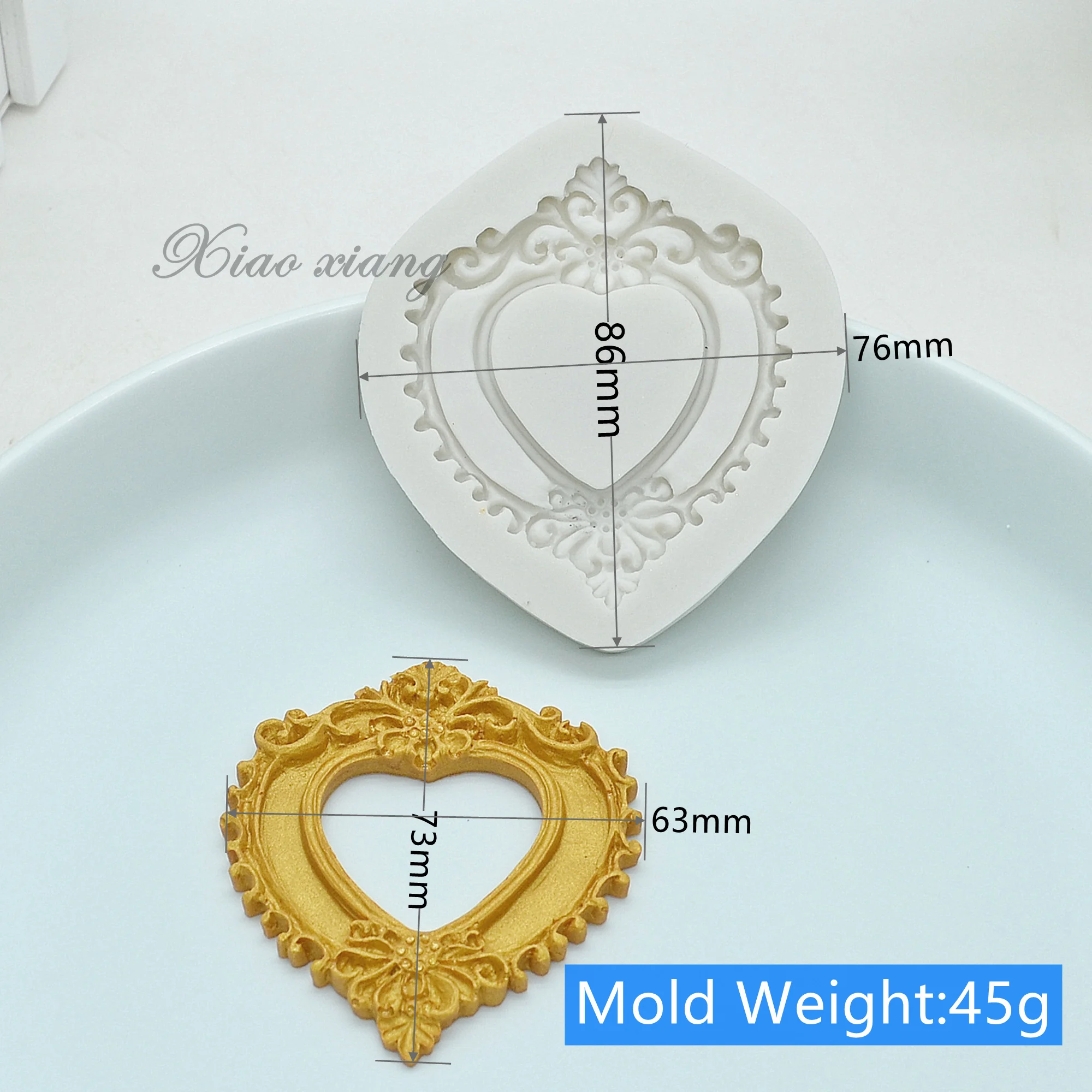 Pretty Photo Frame Silicone Mold Kitchen Resin Baking Tools DIY Cake Pastry Fondant Moulds Chocolate Lace Decoration