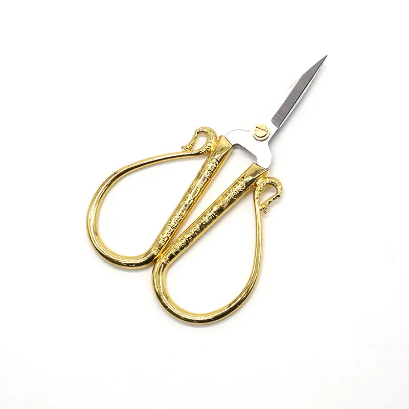 1Pcs 10cm Sewing Embroidery scissors Fabric DIY Craft Art cross handicraft Tailor Vintage stitch Retro Cutter