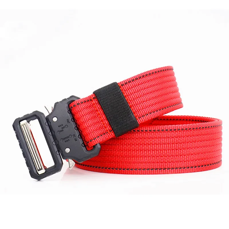 Joker Nylon Military Tactical Belt New Adult Outdoor Quick Release Buckle Fashion Luxury Men's Belt Hot Sports Pants Accessories