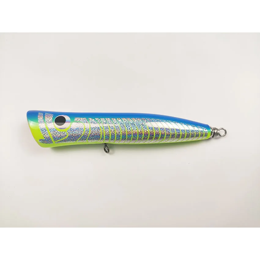 timber Carpenter  Wood Floating Popper Stickbait Fishing Lure  Medium Heavy Paulownia Popping for , Kingfish, BluefinTuna