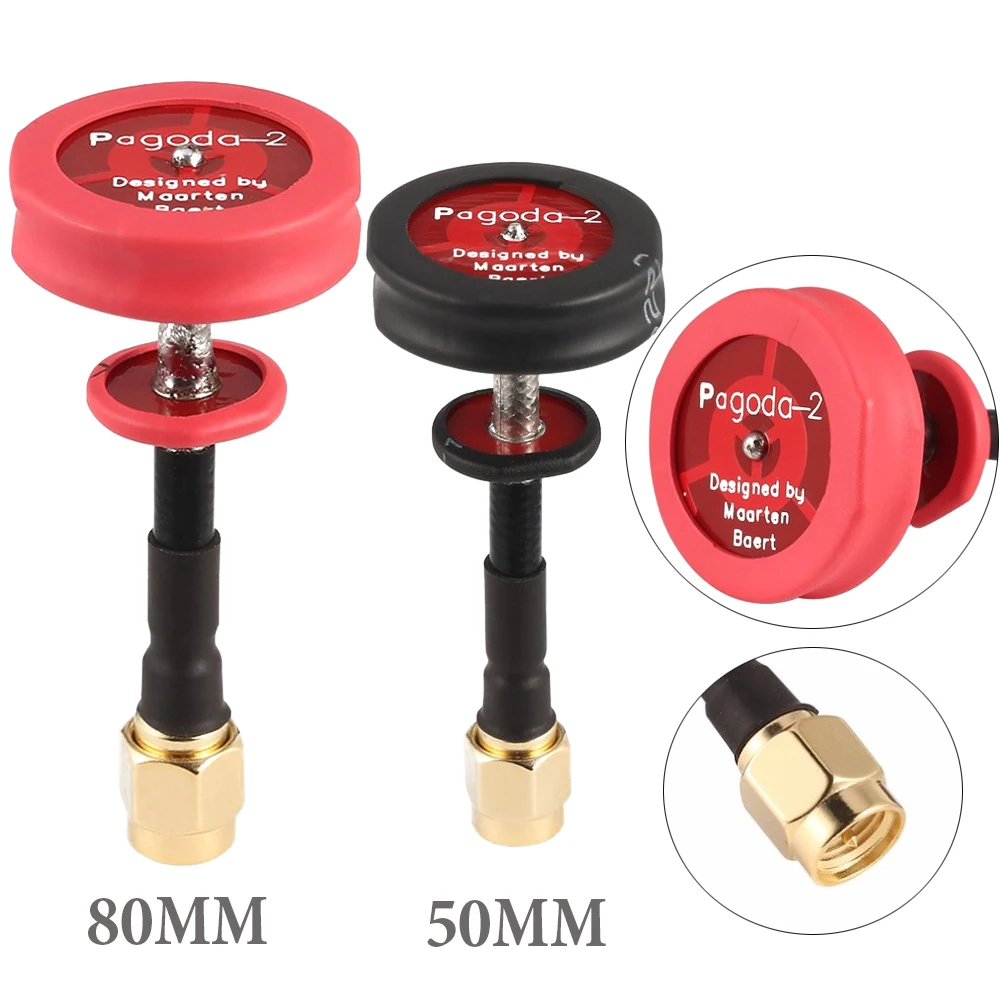 Wildoda 5.8G 5dBi 50W antenne omnidirectionnelle SMA connecteur/connecteur RP-SMA pour la course quadrirotor importateur jouets bricolage partie