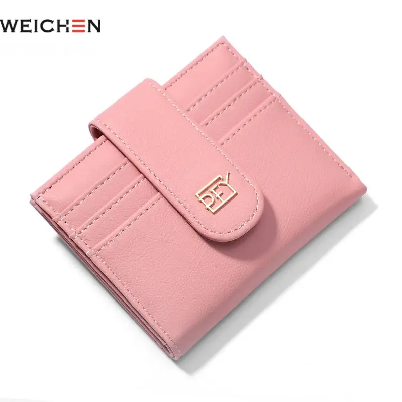 Vegan leather Women Wallet Female Coin Purse Credit Card Holders Synthetic Leather Ladies Wallet Short Girl Purse