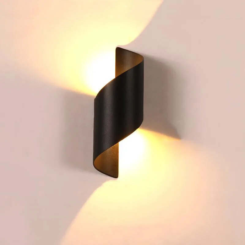 Nordic Wall Lamp IP65 LED Aluminum Outdoor Up Down Wall Lights Modern For Home Stairs Bedroom Bedside Bathroom Lighting