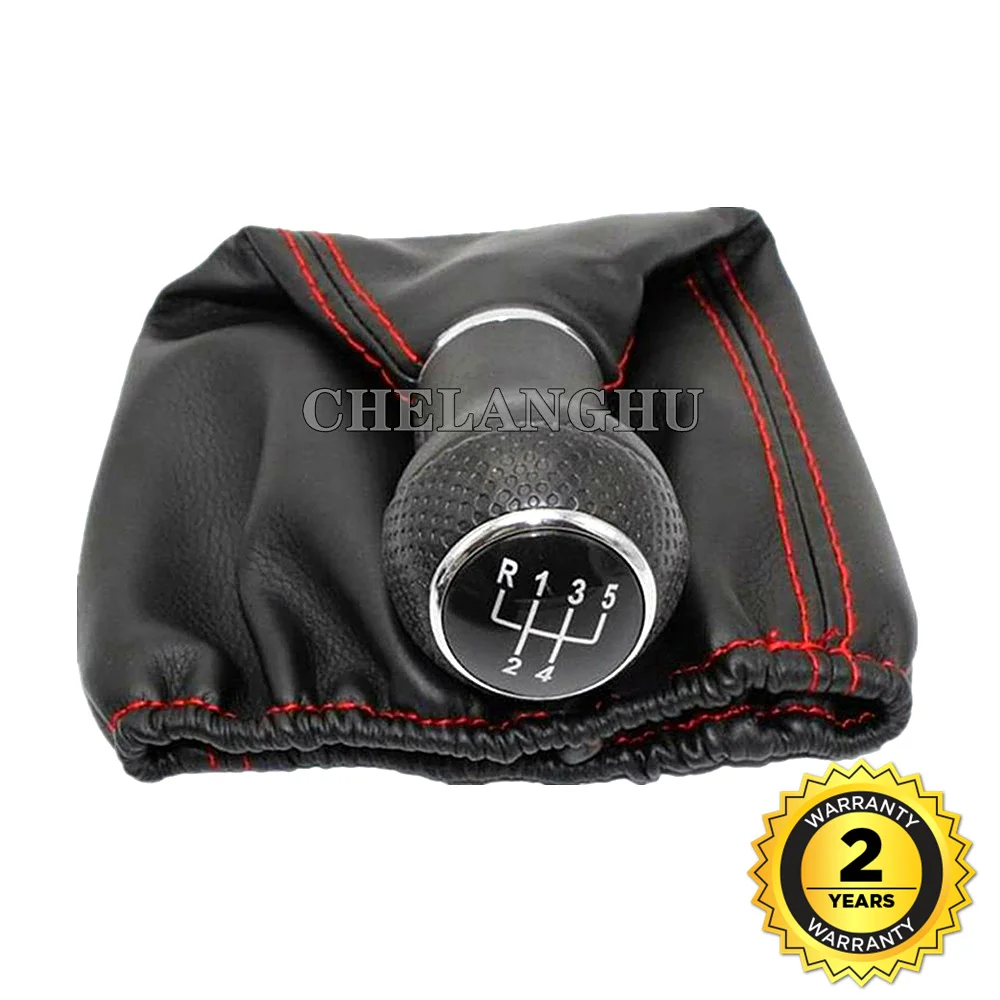 

For VW Golf 3 Varaint Vento Jetta 3 1992 1993 1994 1995 1996 1997 1998 Car-Styling 5 Speed Car Gear Shift Knob PU Leather Boot