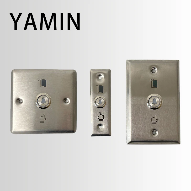 16/19mm Door Bell Momentary Reset Push Button Flat Stainless Steel Control Switch Panel With LED Light 3-6V 12-24V 220V