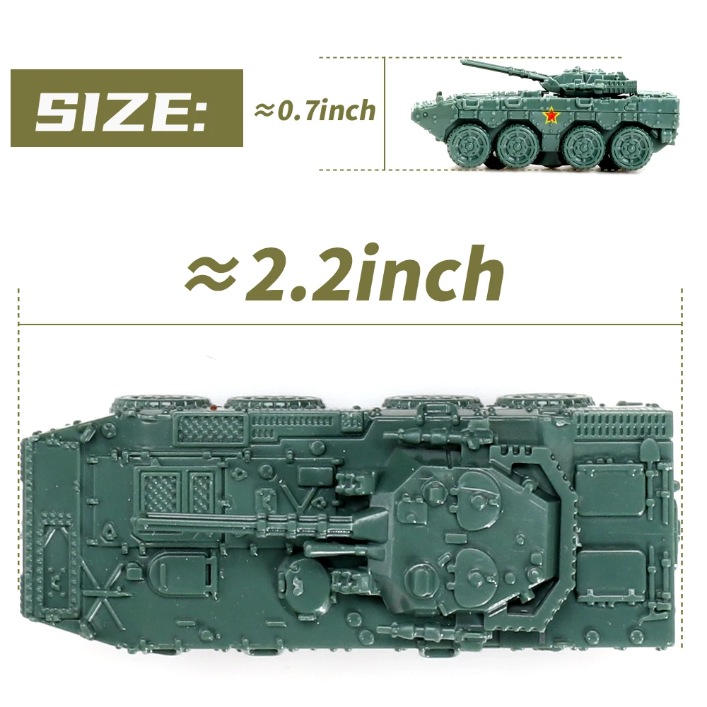 ViiKONDO Toy Tank Model Kit Military Vehicle 1/144 Scale Army Truck Collect Russia T90-MS Main Battle German Tiger/Panther 4pcs