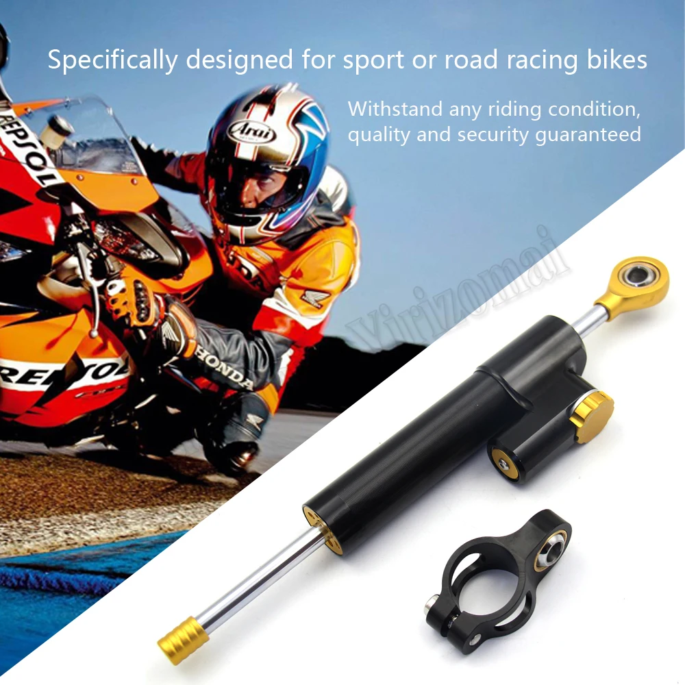 Motorcycles CNC Aluminum Adjustable Steering Stabilize Damper Bracket Mount Kit For YAMAHA YZF R3 YZFR25 MT-03 MT-25