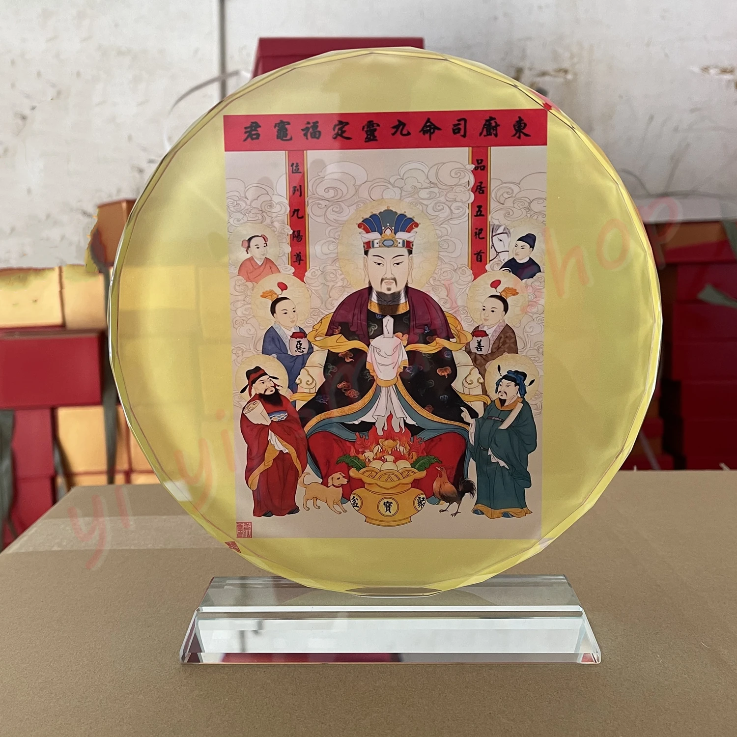 

Taoist Kitchen God, портрет кухни King's, кухня King's life, алтарь, Кристальные украшения, изделия ручной работы