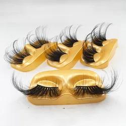 1 Pair 70mm Lashes 3D Mink False Eyelashes Super Long Exaggeration Fluffy Dramatic Mink Lashes