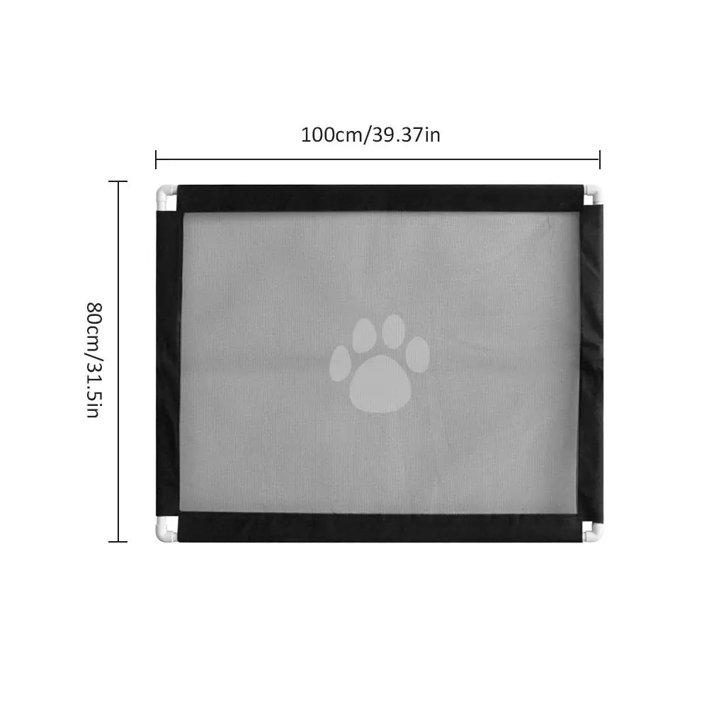 New Baby Safety Fence Pet Barrier Fences Portable Folding Breathable Mesh Dog Gate Pet Separation Guard Dogs Isolated Fence