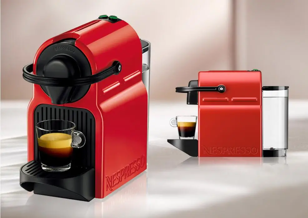 Nespresso capsule household coffee machine Inissia Italian home automatic coffee maker portable 19bar C40 red 220-230-240V