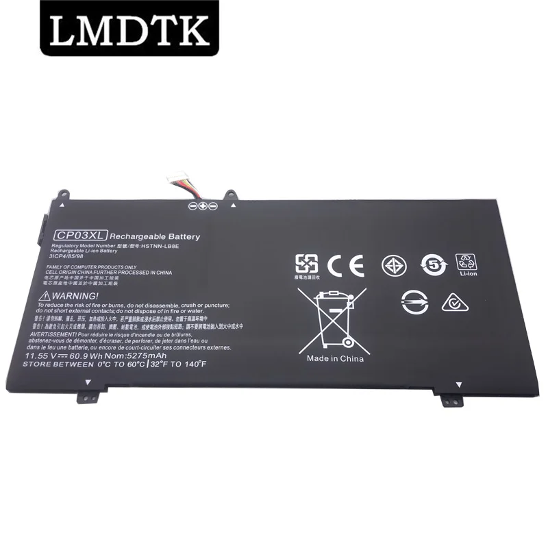 

Аккумулятор LMDTK CP03XL для ноутбука HP Spectre x360 13-ae049ng 13-ae040ng 13-ae052nr 929066-421 929072-855