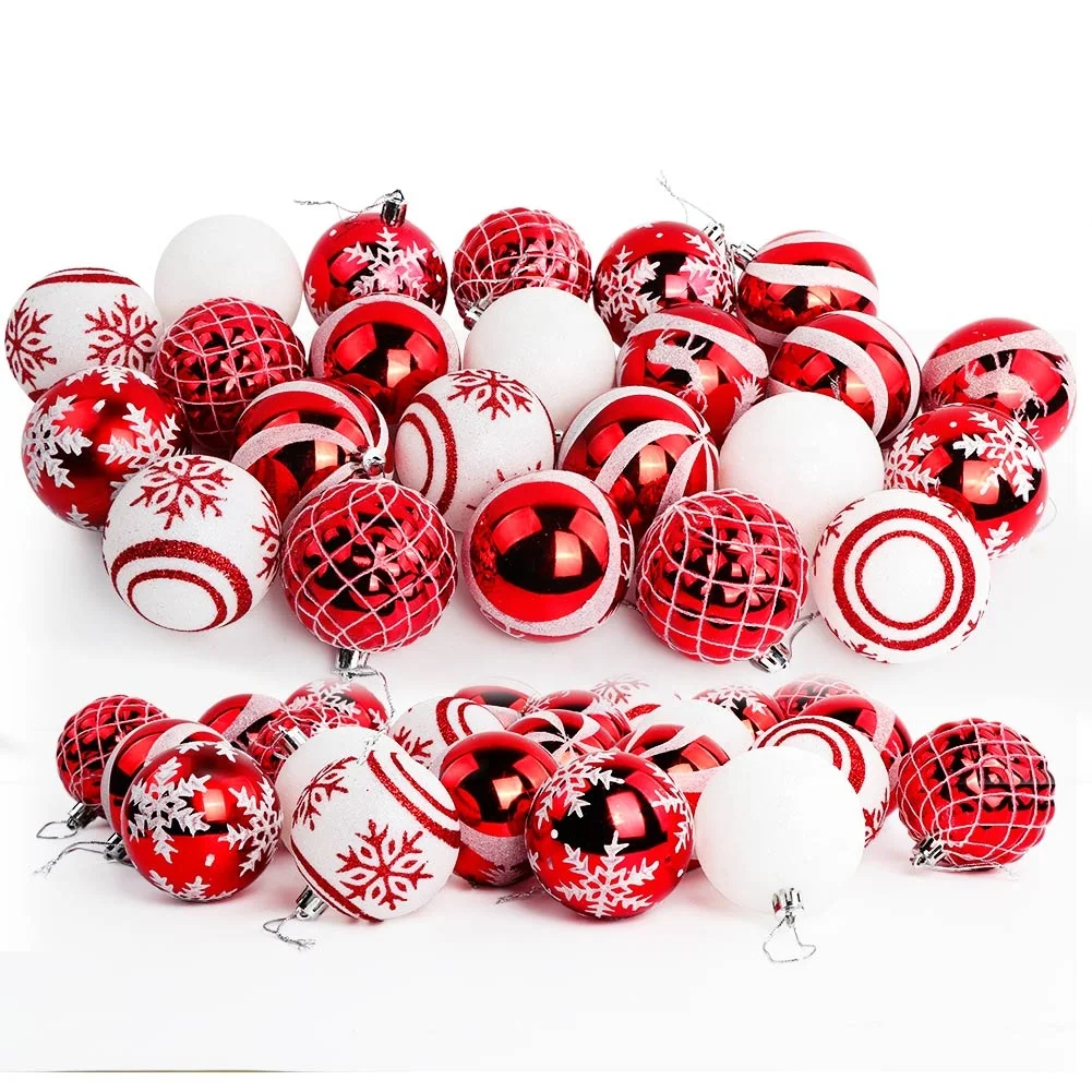 

2021 New Year Gift Assorted Color Christmas Balls Christmas Tree Ornaments Balls xmas decorations Hanging Tree Pendants