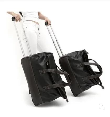 

20 Inch women PU Travel trolley bag wheels bag 24 Inch Rolling Luggage bags women carry on hand luggage bag wheeled Bag suitcase