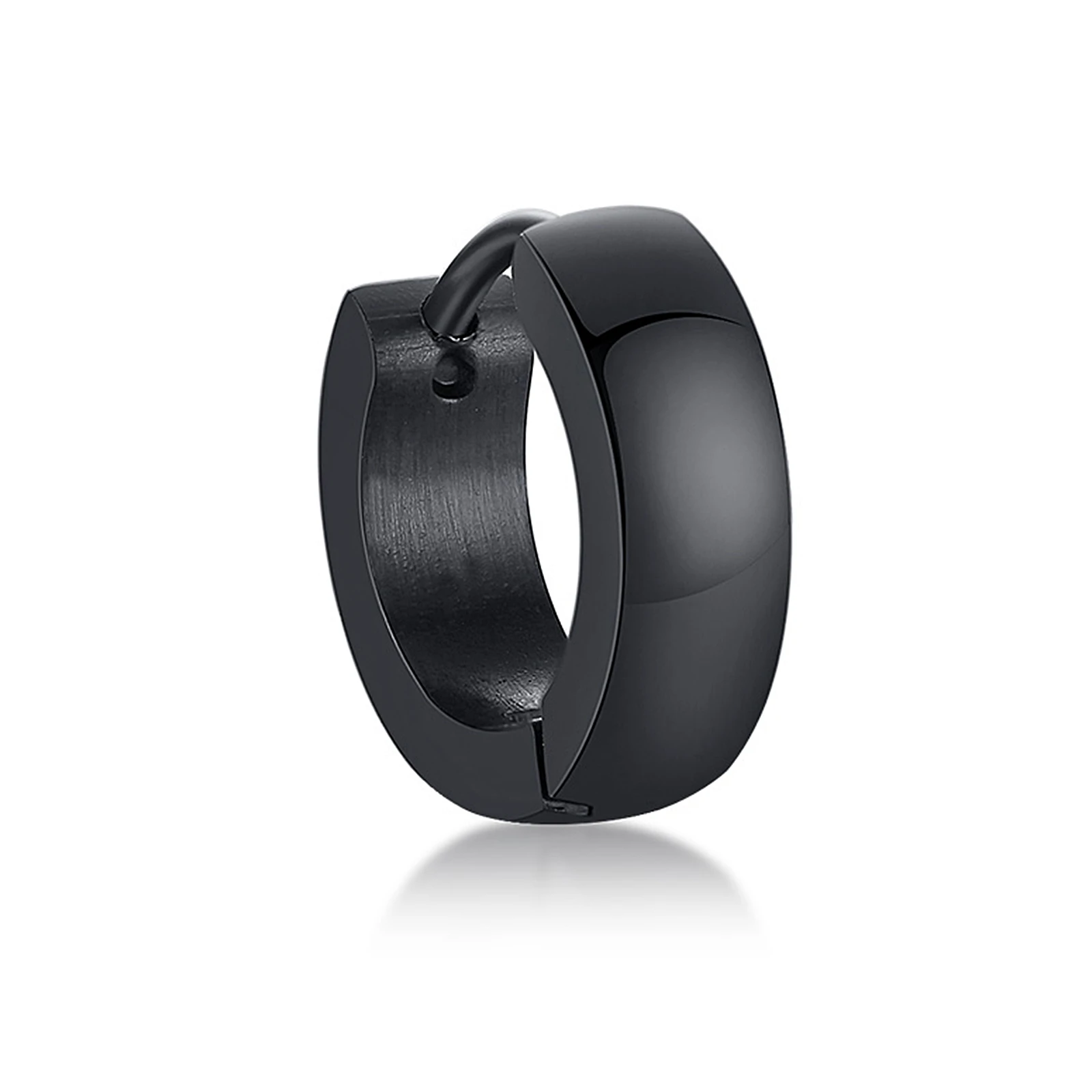 VNOX Gothic Punk Stainless Steel Hoop Earrings