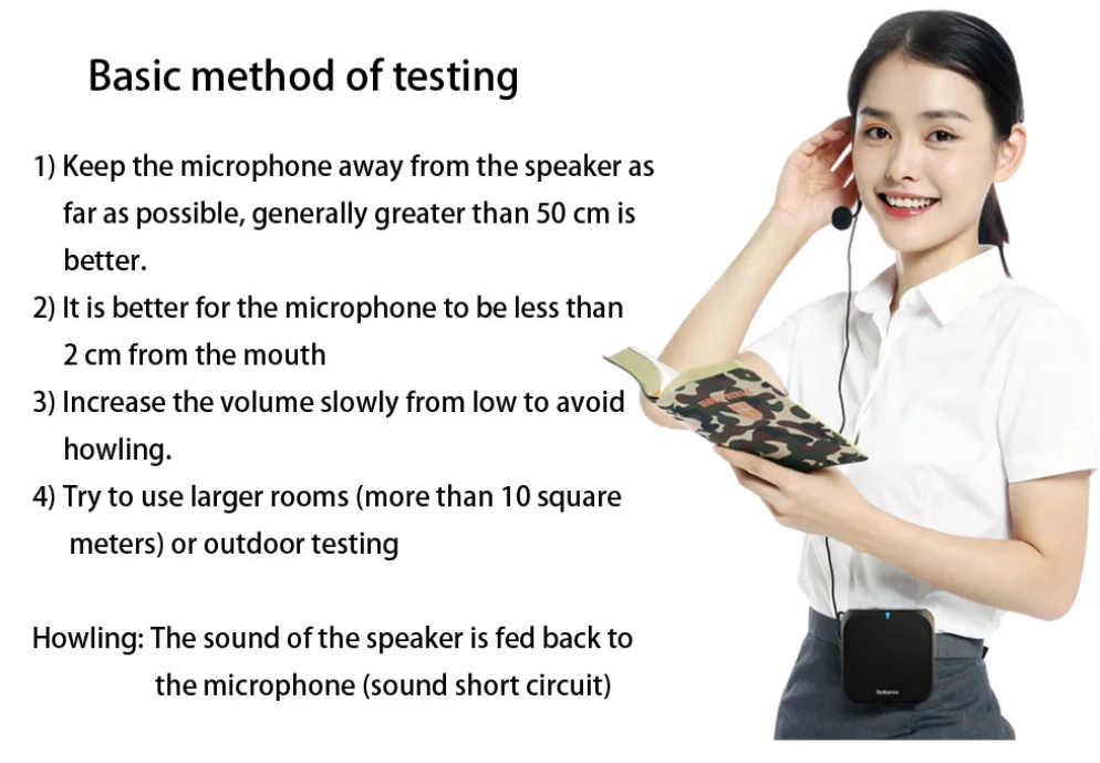Voice Sound Audio Verstärker Bullhorn Megaphon Shop Lautsprecher Für Tragbare Lautsprecher Mit Kabelgebundenem Mikrofon Megafon Lehrer – Detail 6