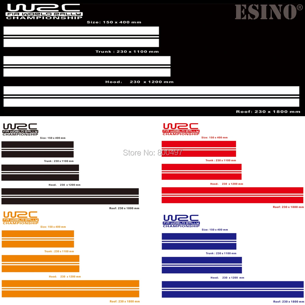 

Новый набор виниловых наклеек для автомобиля WRC FIA World Rally Championship: полосы на капот, крышу, багажник, гоночные, раллийные, спортивные, ПВХ-декали, аксессуары для авто