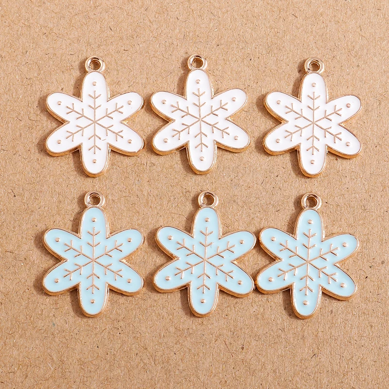 10 Stück Mix süße Emaille-Weihnachtsanhänger für die Schmuckherstellung, Weihnachtsbaum, Hirschglocke, Charms-Anhänger für Halsketten, Ohrringe, Geschenke – Detail 25