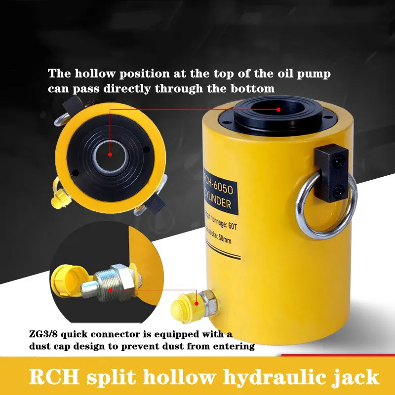 Hollow Hydraulic Jack RCH 20T 30Ton Electric Split Hollow Cylinder