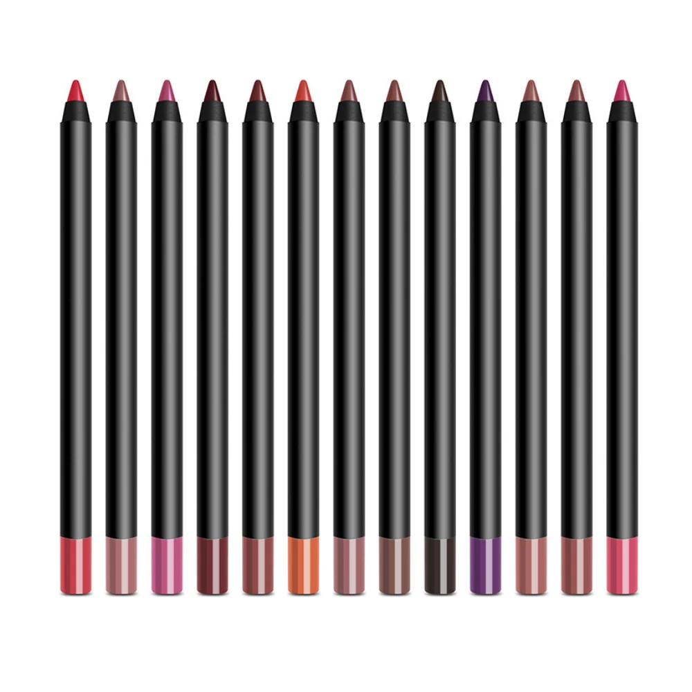 

100pcs High Quality Waterproof Long-lasting Private Label Lip Liner Matte Makeup Smoothly Vegan Lipliner Pencil