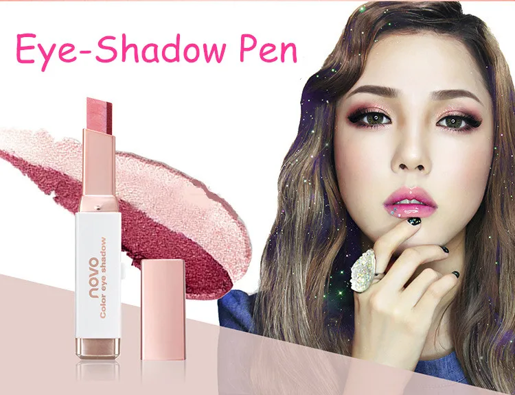 1 pc 2 Colors Eye Shadow Double Color Eye Shadow Gradient Color Velvet Makeup Pearl Eyeshadow Pen