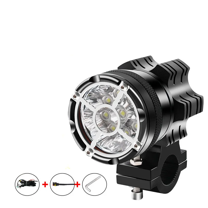 12V LED Motorcycle headlight 9 beads moto led lamps For BMW R1200GS F800 F700GS Front Brackets motorbike Fog Passing Light