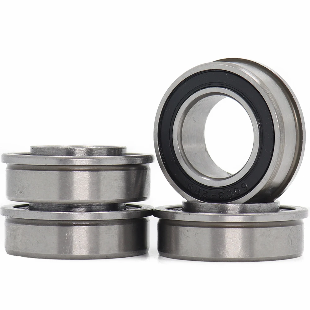 AliExpress FUSHIPRO 4Pcs F6003 Bearing F6003-19-2RS 19*35*11 mm Flange Ball Bearings F6003-RS Garden Cart Wheel Bearing