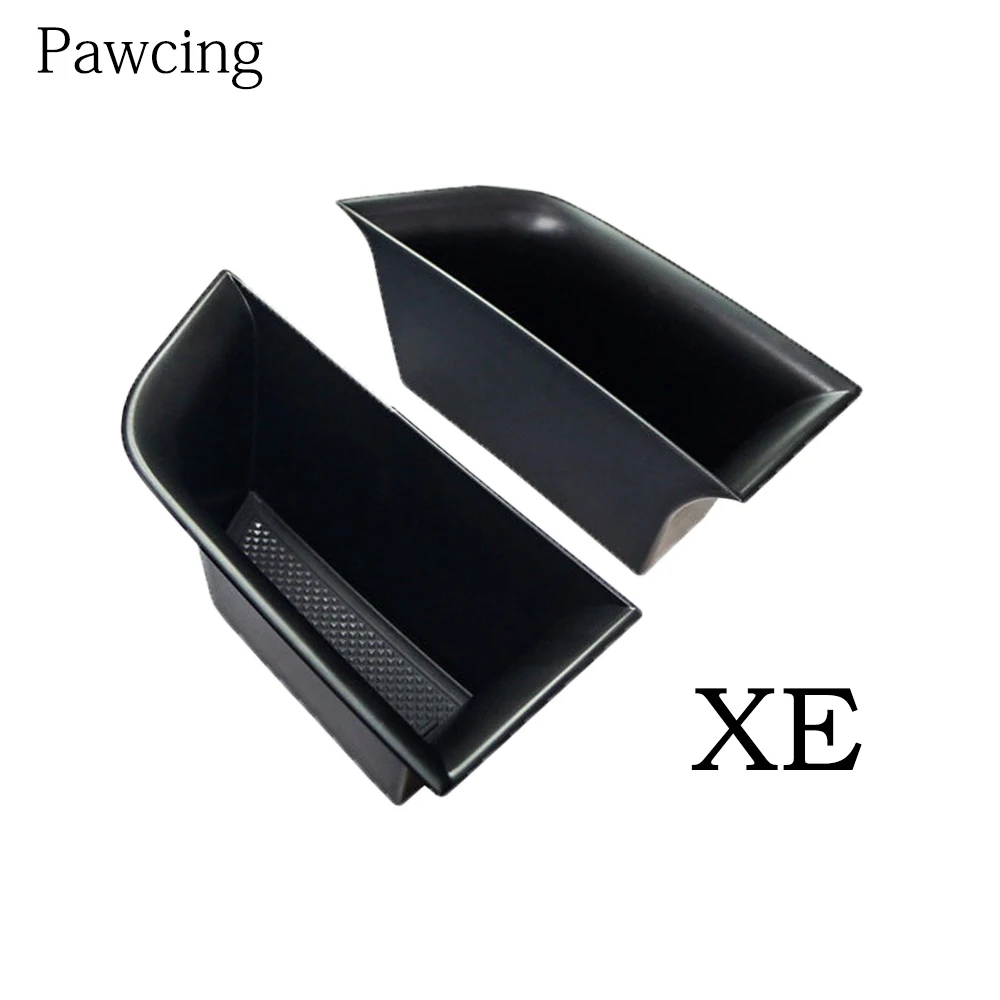 2pcs Car Front Door Handle Storage Box Organizer Container Holder For Jaguar XJ XE F-PACE XF 2009-2015 Car Interior Accessories