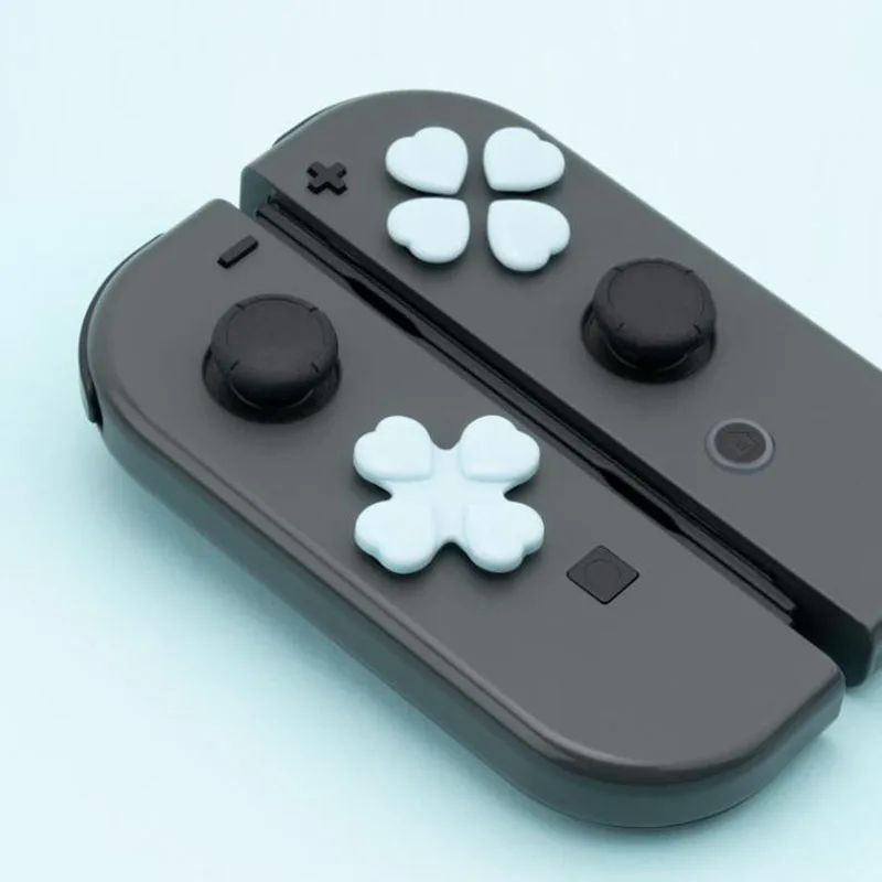 Bouton de manette ABXY pour Nintendo Switch Oled Joy-con Skin Case, DSub Move Cross Direction, Thumb Stick Grip Cap Cover, Key Sticker