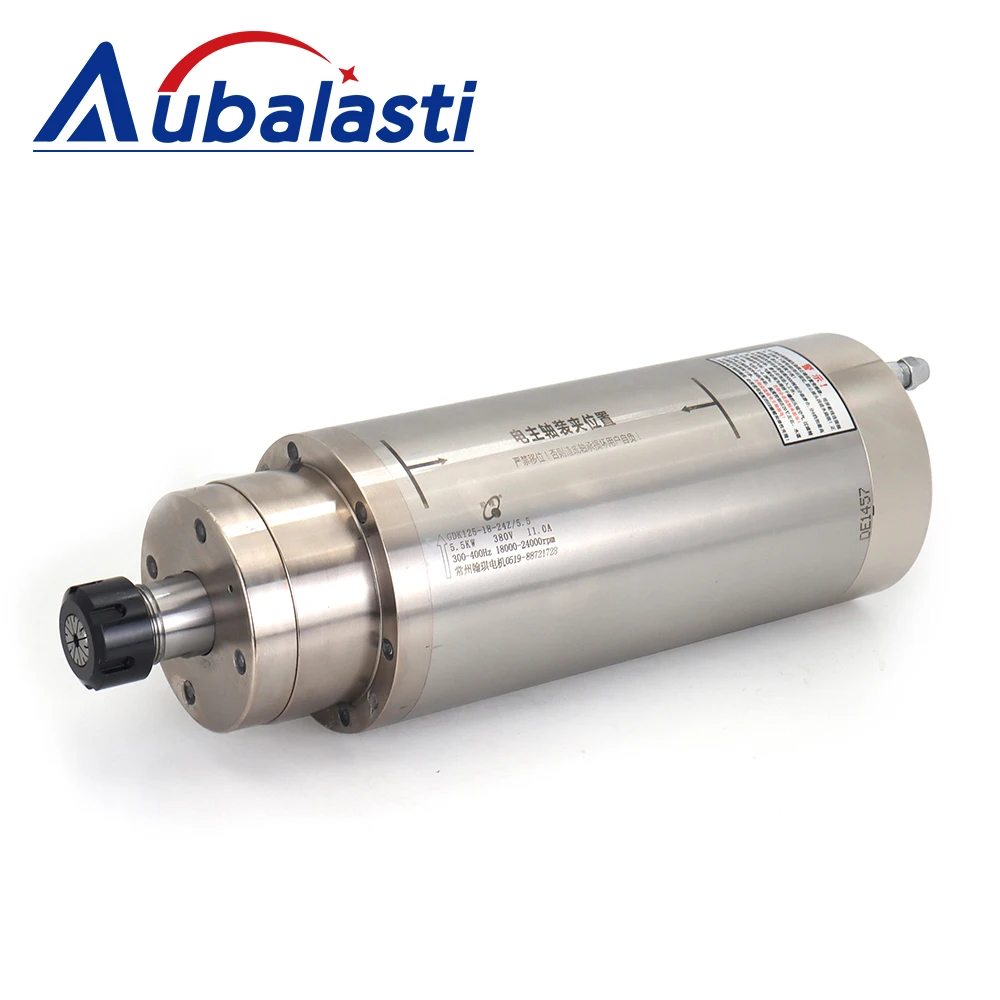 CNC Water Cooling Spindle Metal Milling 5.5kw Water Cooled Spindle Motor 220V 380V ER25 for CNC Router Metal Milling tools