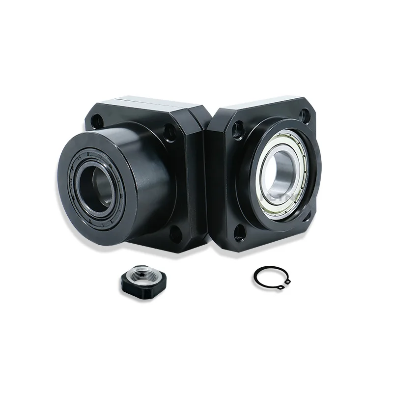 Bloque de soporte de montaje de rodamiento de husillo de bolas HLTNC BK10 BF10 BKBF12 EKEF12 FKFF10 FK12 FF12 para tornillo de grabador CNC de 12mm 16mm 20mm