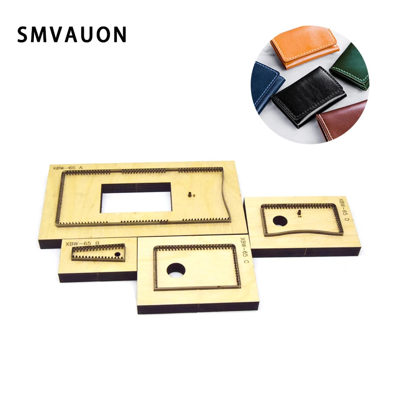 Steel Leather Die Cut for Handmade DIY, Coin Purse, Passport Holder, Card Bag Cutting Mold, Wood Dies for Leather Crafts