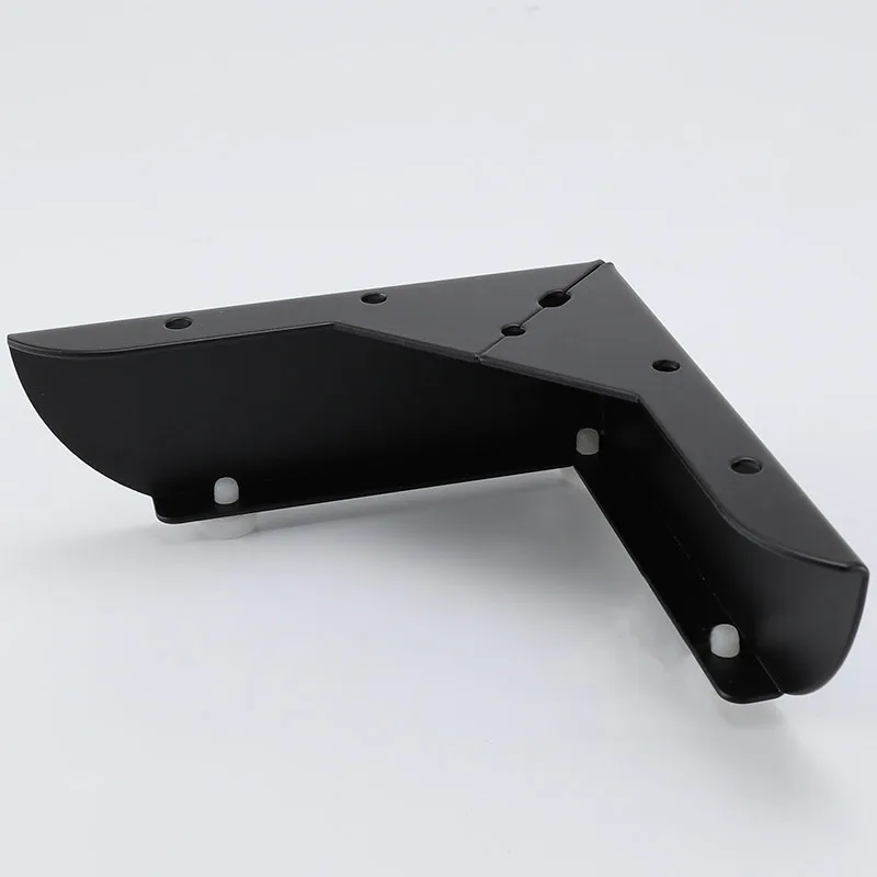 4pc metallo oro mobili gamba tavolino nero gamba divano piede vite con protezioni per pavimenti accessori per mobili Hardware