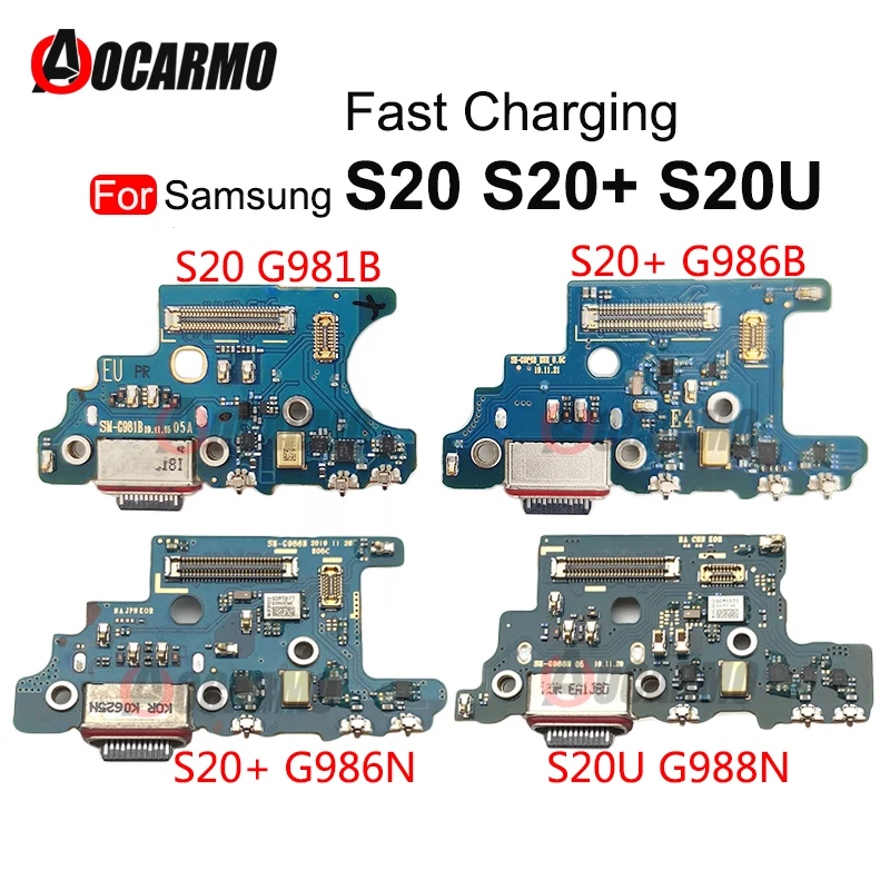 

Для Samsung Galaxy S20 Plus Ultra S20 + G981B G986B G988N G988U USB-порт быстрой зарядки, разъем микрофонной платы, замена гибкого кабеля
