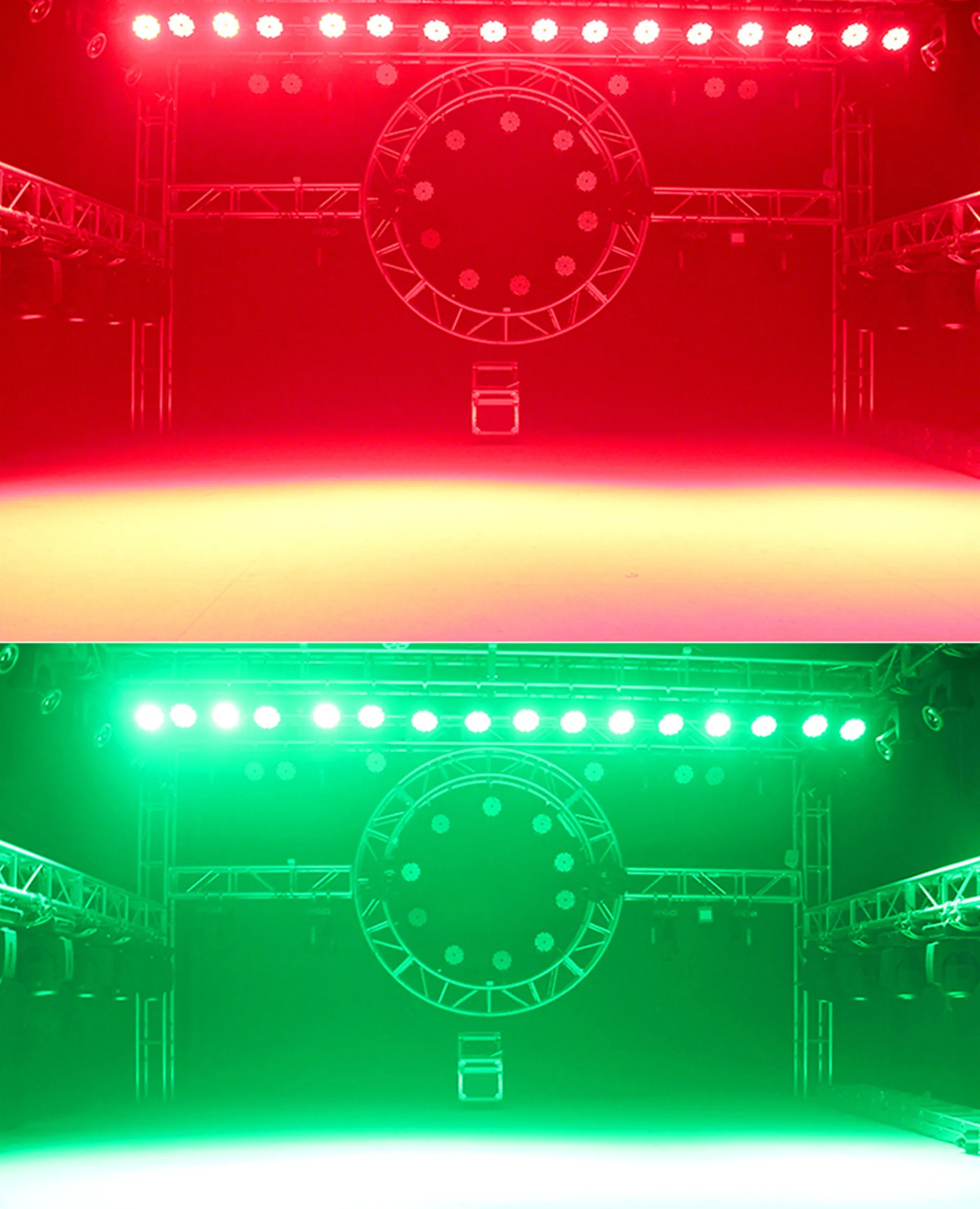 Aluminum Housing LED Par 54x9W RGB 3in1Wall Washer Flat Projector Floodlight Can Wash DMX512Controller Effect Stage Design Light