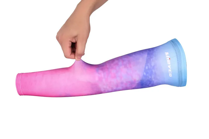 Männer Frauen Eis Stoff Atmungsaktive Sonnenschutz Lauf Arm Ärmeln Fitness Basketball Sport Radfahren Ärmel Outdoor Arm Wärmer – Detail 12
