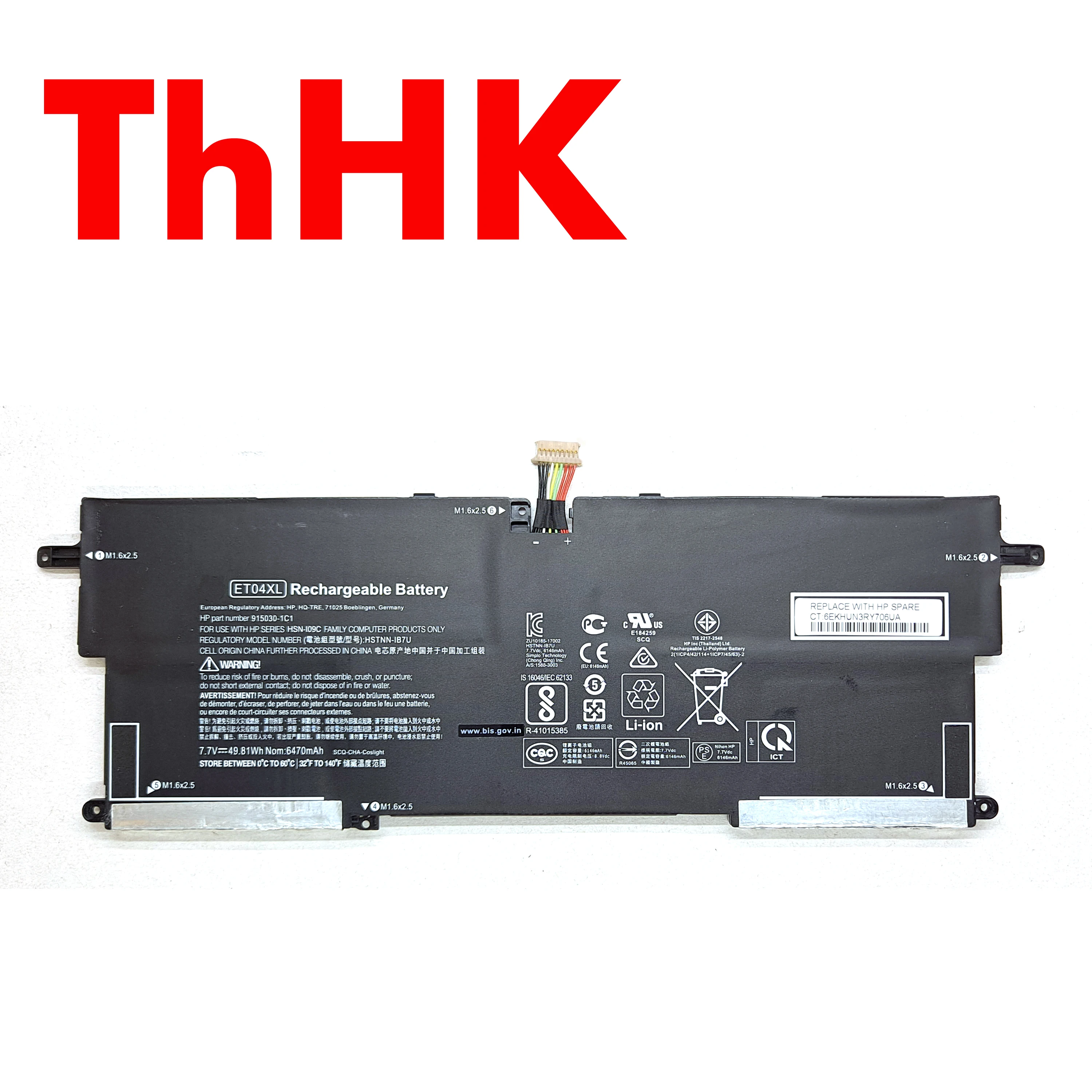 Genuine Original 49.81Wh ET04XL ETO4XL HSTNN-IB7U Battery For HP EliteBook x360 1020 G2 2TL72EA 2TM99ES 2TN00ES 2TM98ES