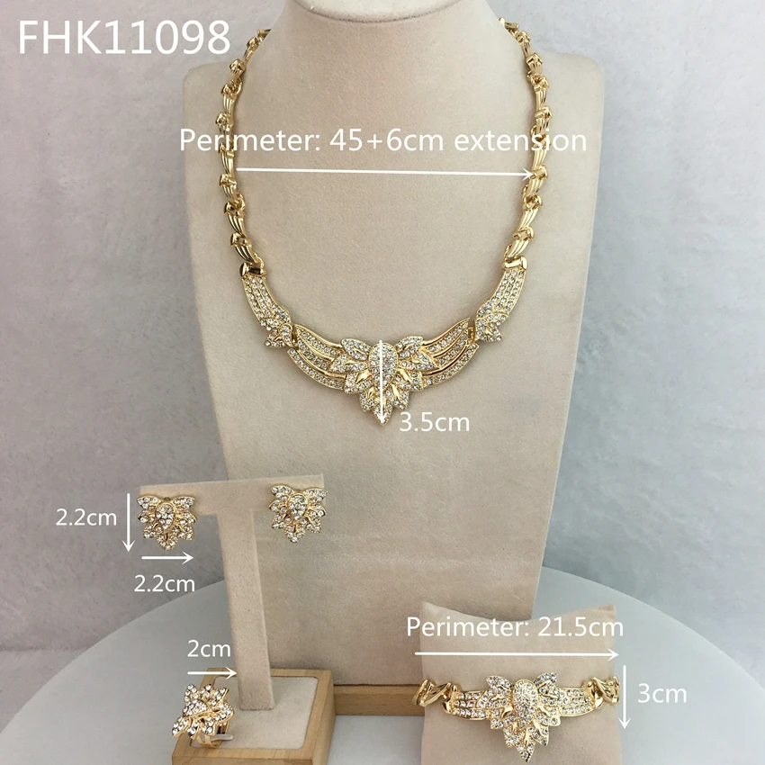 Yuminglai 2021 New Arrival Unique Jewelry  Fashion Jewelry Sets for Women FHK11098