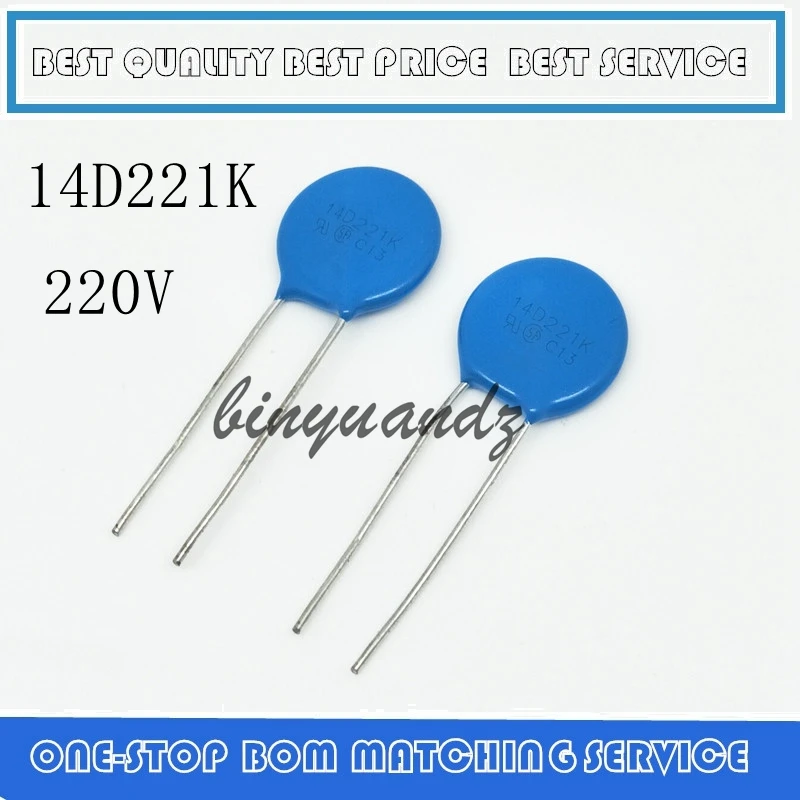 10 قطعة مكثف 14D220K 14D270K 14D390K 14D470K 14D680K 14D121K 14D151K 14D201K 14D221K 14D271K جديد