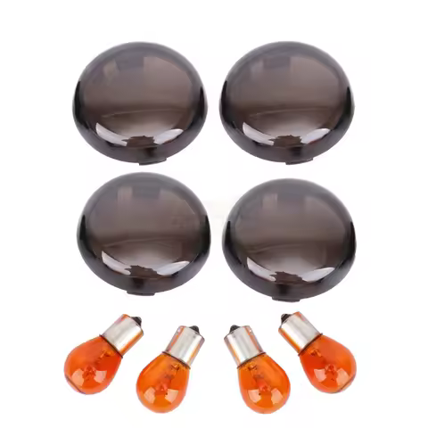 Motorcycle Black Turn Signal light Lens Cover Light Blub For Harley Sportster 883 1200 XL 72 48 XL1200