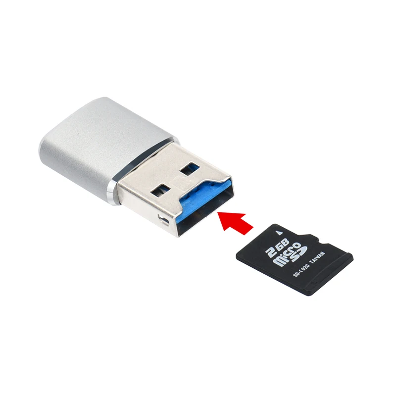 Super Speed 5Gbps USB 3.0 Micro SDXC Micro SD TF T-Flash Card Reader Adapter 667C