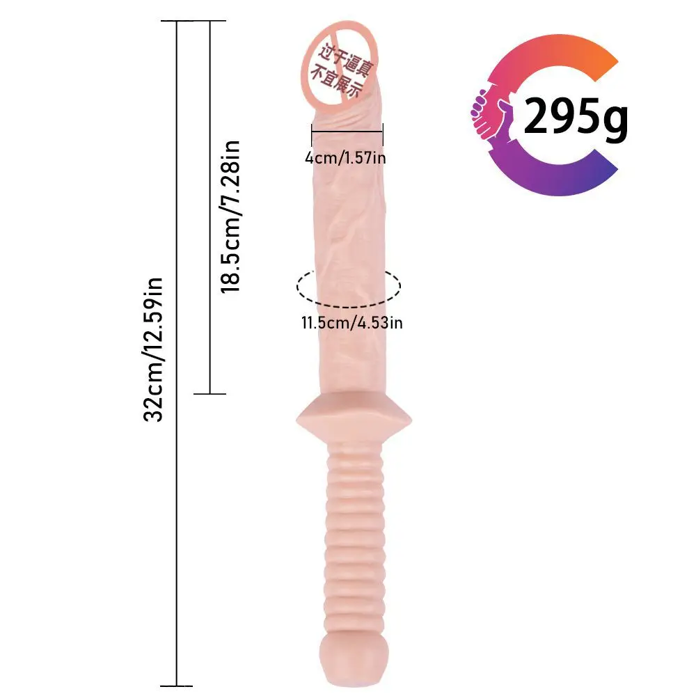 Lengthen With Handle Realistic Penis Soft Jelly G Spot Clitoris Stimulation Dildo Sex Toy For Women Female Masturbator Product