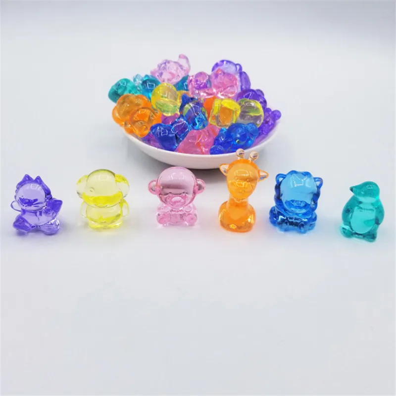 10 Pieces Colorful acrylic Animal Game piece For Board Games amusement park decoration