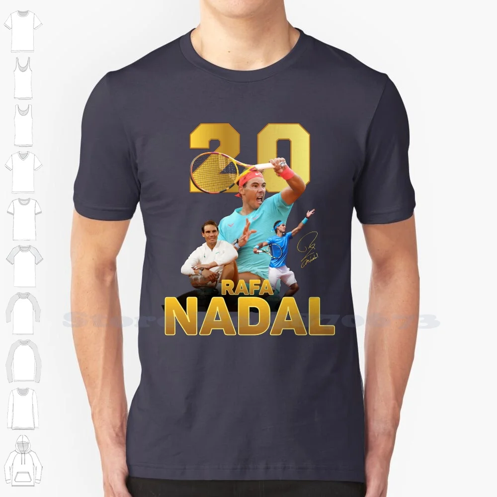 Rafa Nadal 20 Grand Slam Champion Summer Funny T Shirt For Men Women Rafael Nadal Nadal Spain Nadal Champion Atp Tennis Tennis