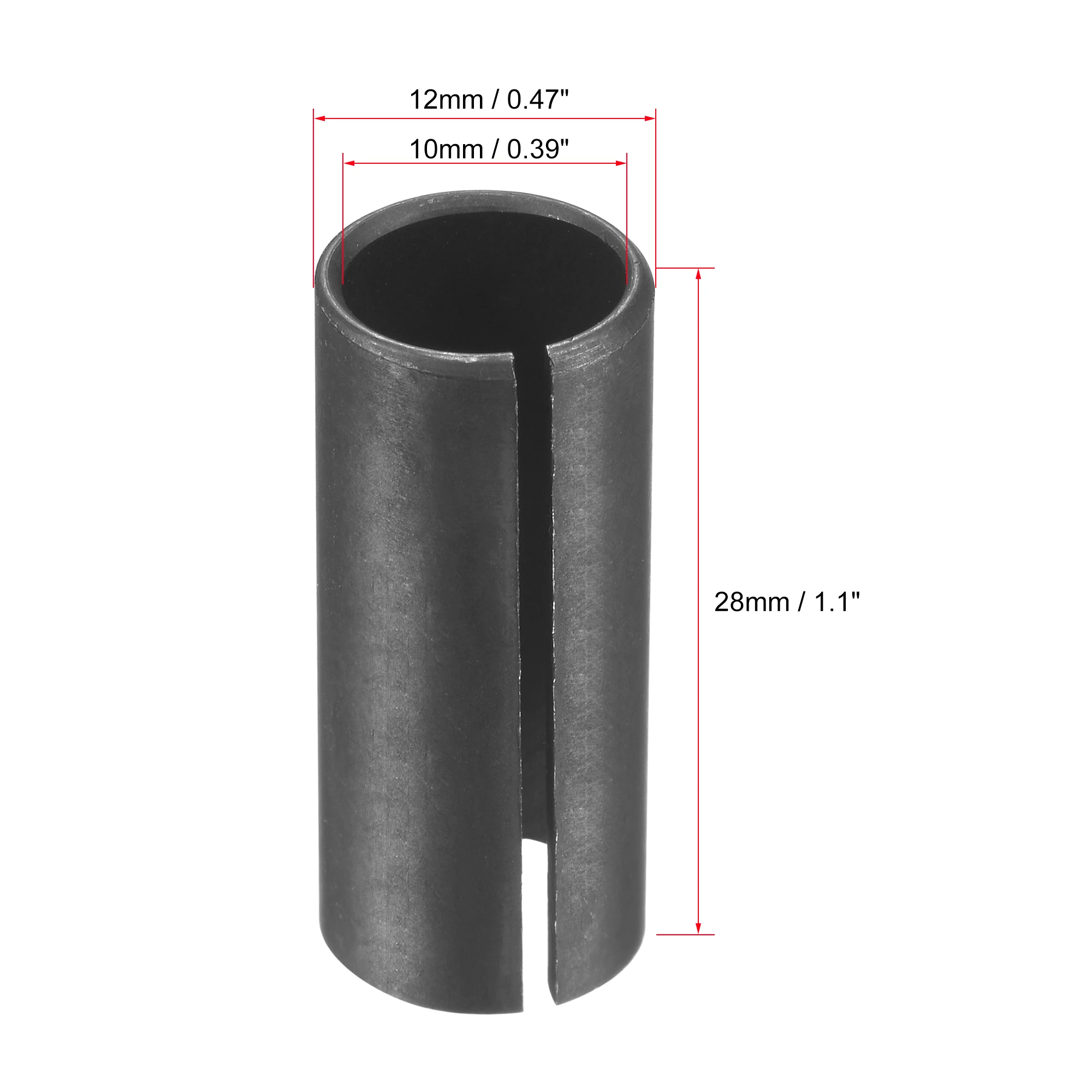 Uxcell Router Collet Driver Adapter Convert 12mm to 10mm for CNC Engraving Milling Bit Woodworking Carving Machine