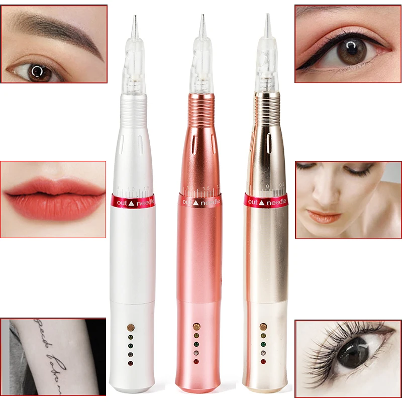 

PMU Machine Permanent Makeup Eyebrow Lips Tattoo Machine Pen Gun Digital Microblading Eyeliner Lip Cartridge Needles Accessories